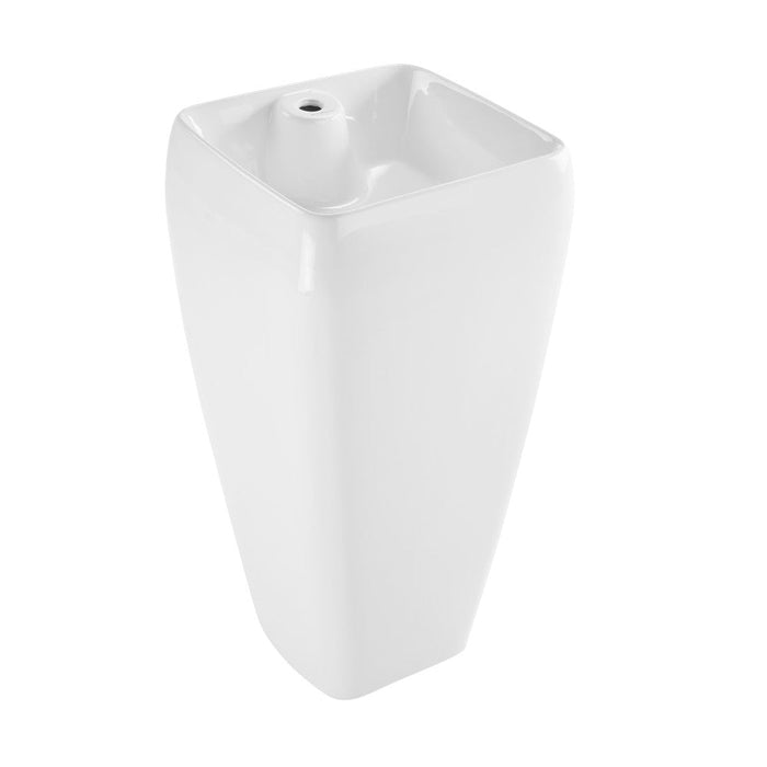 Swiss Madison Carre One Piece Pedestal Sink - SM-PS311