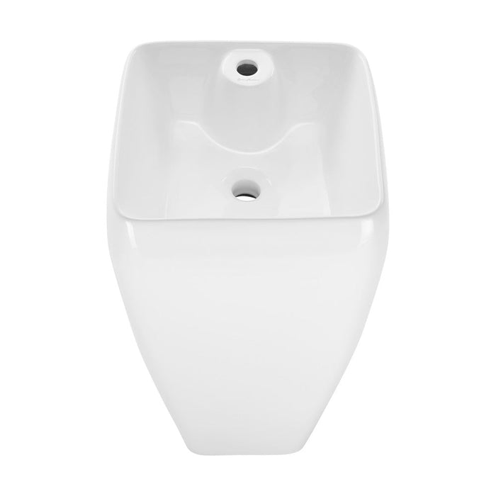 Swiss Madison Carre One Piece Pedestal Sink - SM-PS311