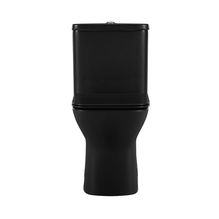 Swiss Madison Carre One Piece Square Toilet Dual Flush 1.1/1.6 gpf with 10" Rough-In, Matte Black - SM-1T276MB