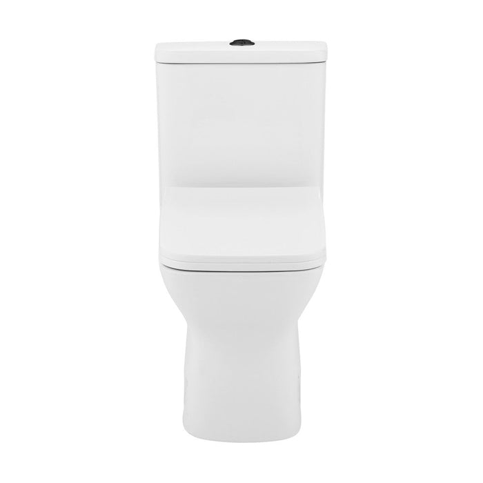 Swiss Madison Carre One Piece Square Toilet Dual Flush, Black Hardware - SM-1T256HB