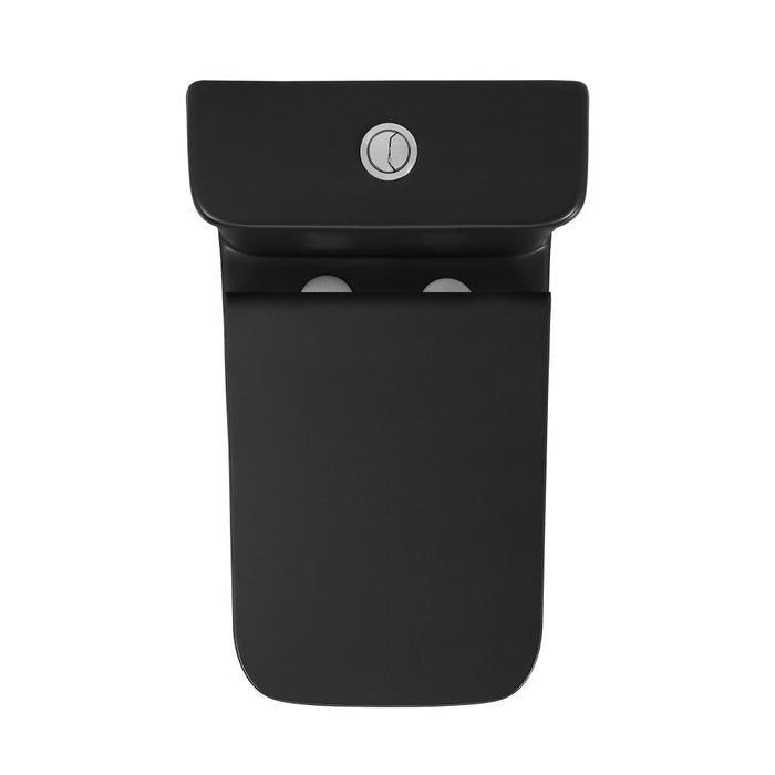 Swiss Madison Carre One-Piece Square Toilet Dual-Flush in Matte Black 1.1/1.6 gpf - SM-1T256MB