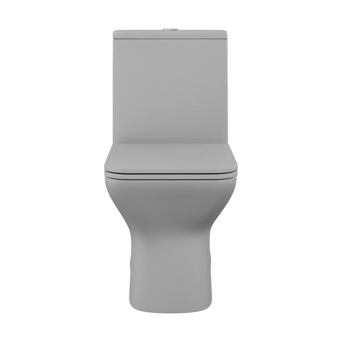 Swiss Madison Carre One-Piece Square Toilet Dual-Flush in Matte Grey1.1/1.6 gpf - SM-1T256MG