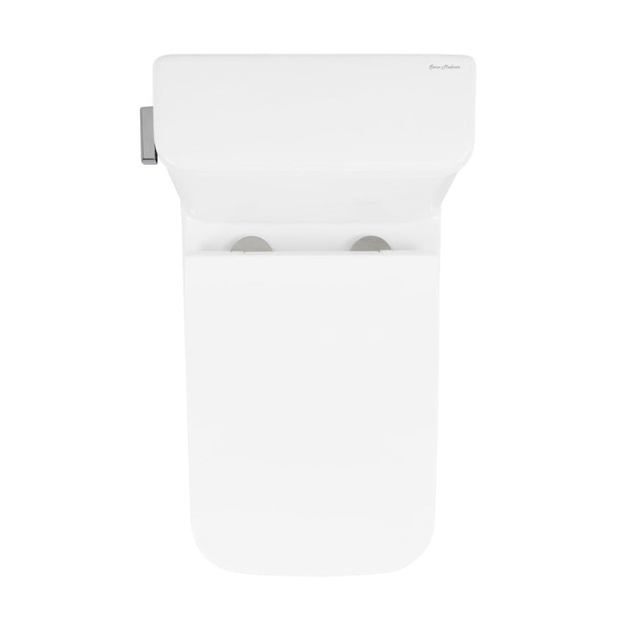 Swiss Madison Carre One-Piece Square Toilet Left Side Flush Handle Toilet 1.28 gpf - SM-1T258