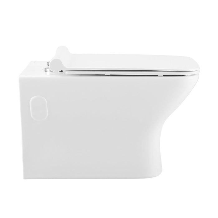 Swiss Madison Carre Wall-Hung Elongated Toilet Bowl - SM-WT455