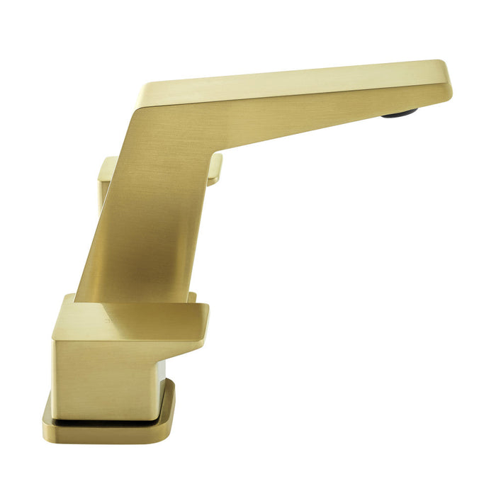 Swiss Madison Carre 8 in. Widespread, 2-Handle, Bathroom Faucet in Brushed Gold - SM-BF32BG