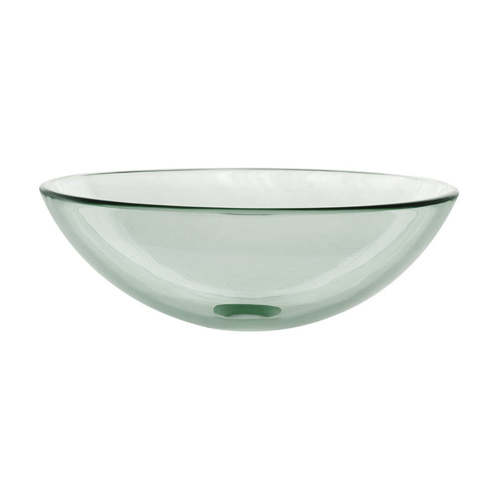 Swiss Madison Cascade 16.5 Glass Vessel Sink with Faucet, Clear - SM-VSF251