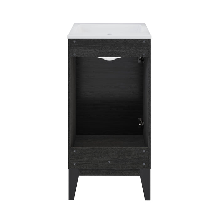 Swiss Madison Cascade 18" Bathroom Vanity in Black - SM-BV560B