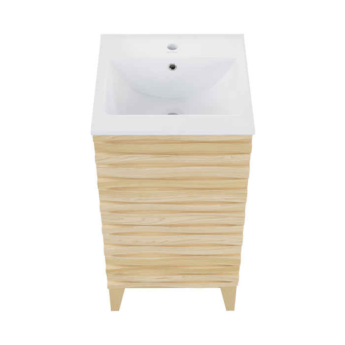 Swiss Madison Cascade 18" Bathroom Vanity in Natural Oak - SM-BV560