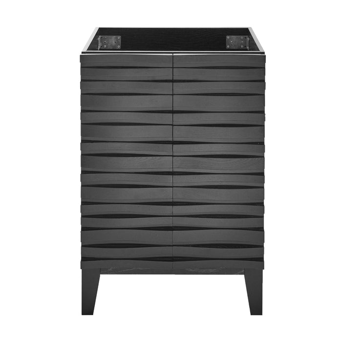 Swiss Madison Cascade 24" Bathroom Vanity in Black Cabinet Only - SM-BV470B-C