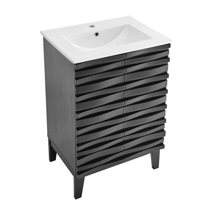 Swiss Madison Cascade 24" Bathroom Vanity in Black - SM-BV470B