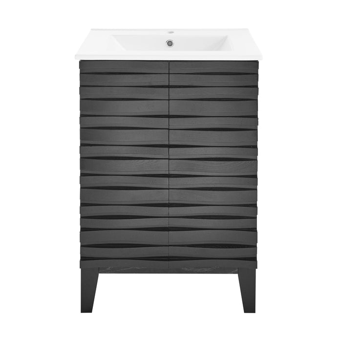 Swiss Madison Cascade 24" Bathroom Vanity in Black - SM-BV470B