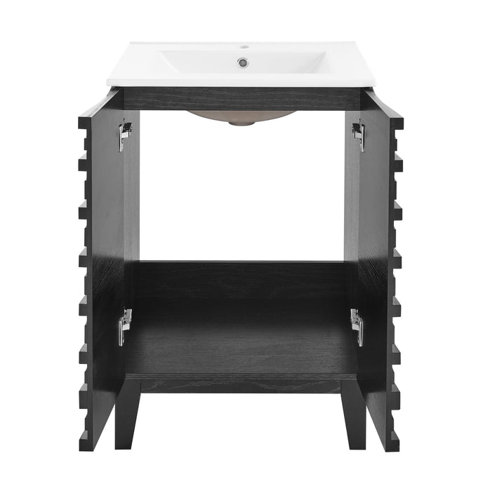 Swiss Madison Cascade 24" Bathroom Vanity in Black - SM-BV470B