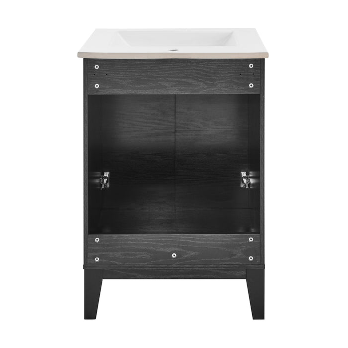 Swiss Madison Cascade 24" Bathroom Vanity in Black - SM-BV470B