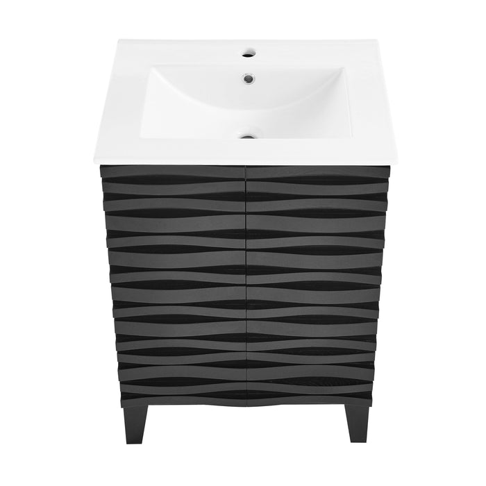 Swiss Madison Cascade 24" Bathroom Vanity in Black - SM-BV470B