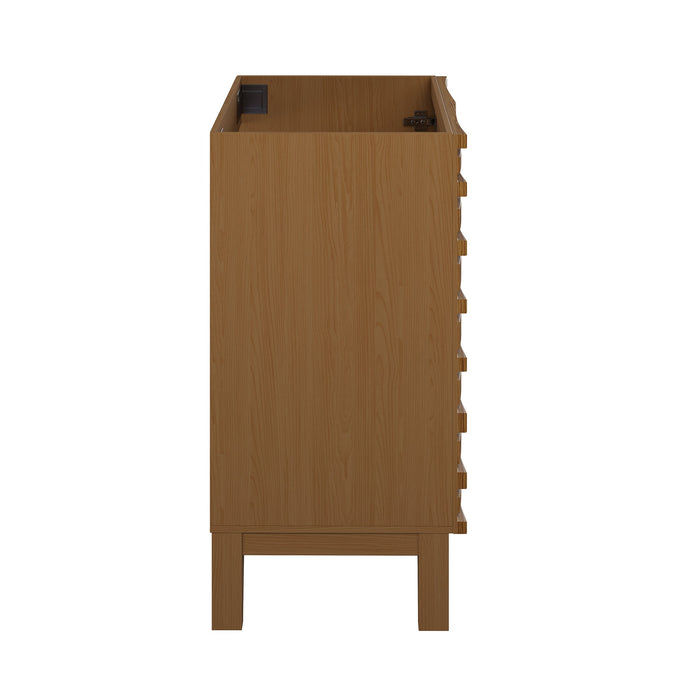 Swiss Madison Cascade 24'' Bathroom Vanity in Brown Oak - Cabinet - SM-BV470BK-C