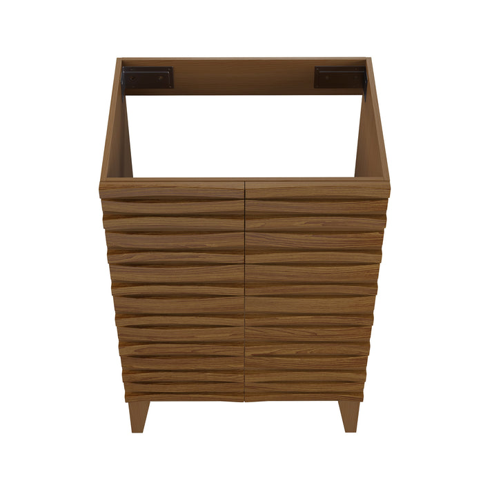 Swiss Madison Cascade 24'' Bathroom Vanity in Brown Oak - Cabinet - SM-BV470BK-C