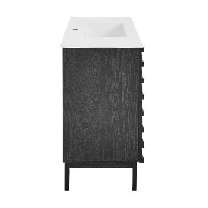 Swiss Madison Cascade 36" Bathroom Vanity in Black - SM-BV471B