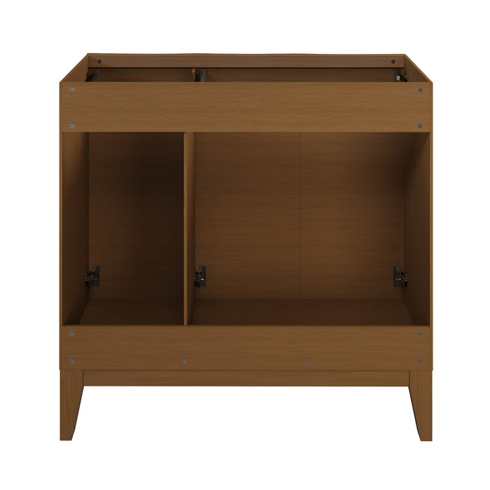 Swiss Madison Cascade 36'' Bathroom Vanity in Brown Oak - Cabinet - SM-BV471BK-C