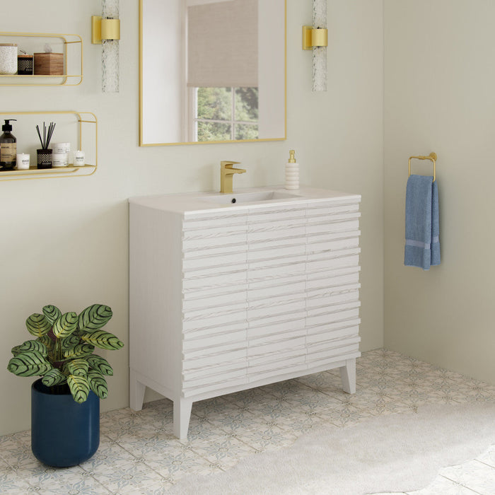 Swiss Madison Cascade 36'' Bathroom Vanity in White - SM-BV471W