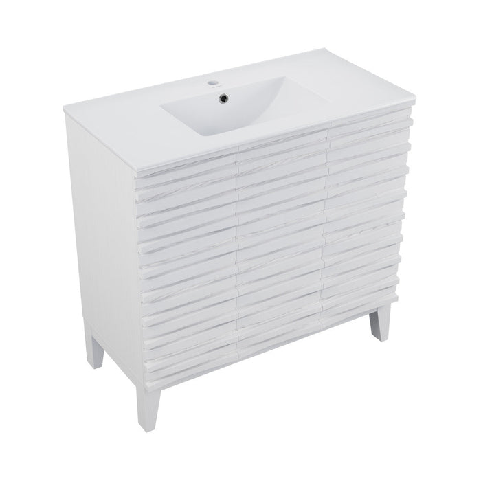 Swiss Madison Cascade 36'' Bathroom Vanity in White - SM-BV471W