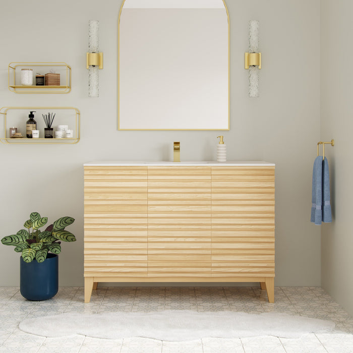 Swiss Madison Cascade 48'' Bathroom Vanity in Natural Oak - SM-BV557