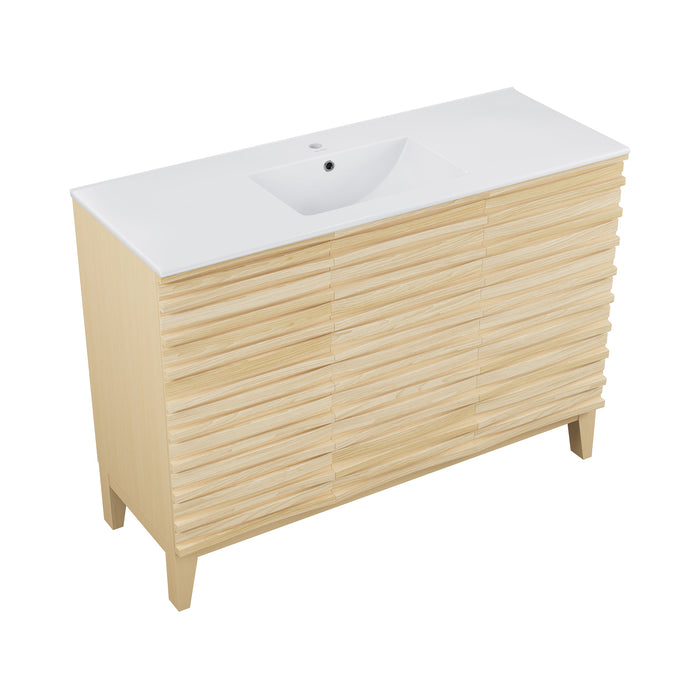 Swiss Madison Cascade 48'' Bathroom Vanity in Natural Oak - SM-BV557