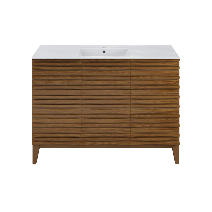 Swiss Madison Cascade 48'' Bathroom Vanity in Brown Oak - SM-BV557WN