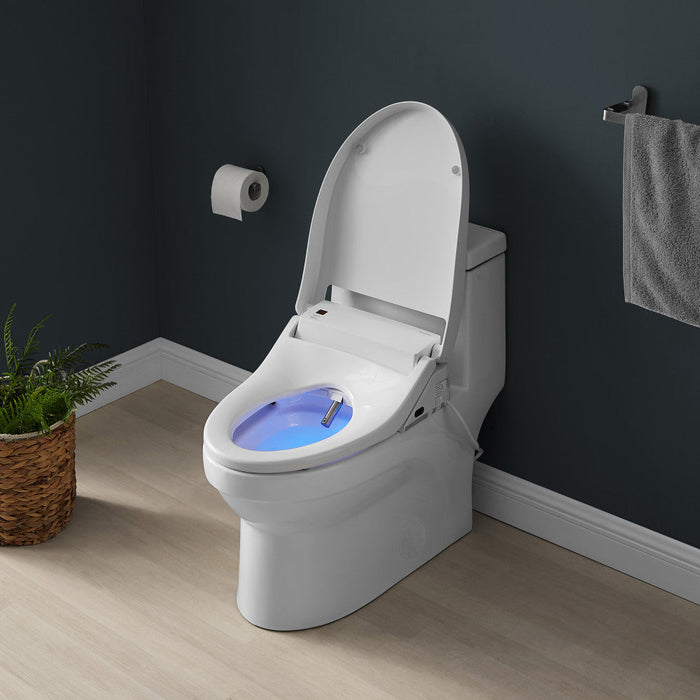 Swiss Madison Virage One-Piece Toilet with Vivante Smart Seat Left Side Flush Handle 1.28 gpf