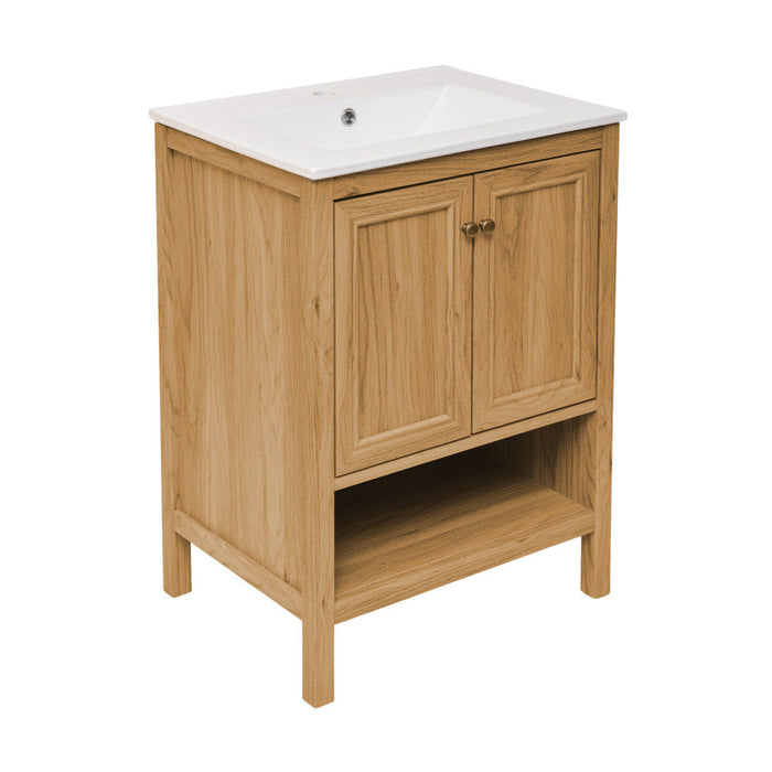 Swiss Madison Chateau 24" Bathroom Vanity in Natural Oak - SM-BV240