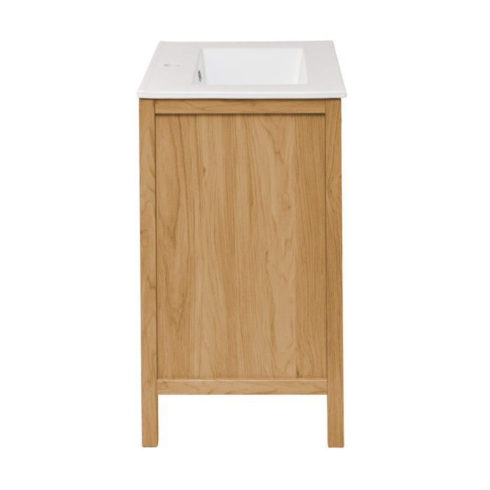 Swiss Madison Chateau 24" Bathroom Vanity in Natural Oak - SM-BV240