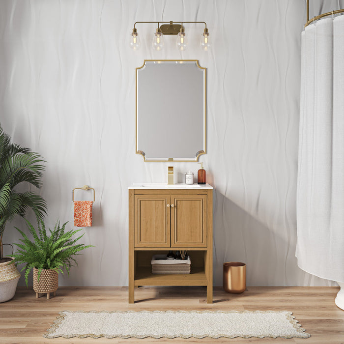 Swiss Madison Chateau 24" Bathroom Vanity in Natural Oak - SM-BV240