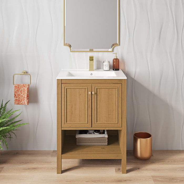 Swiss Madison Chateau 24" Bathroom Vanity in Natural Oak - SM-BV240