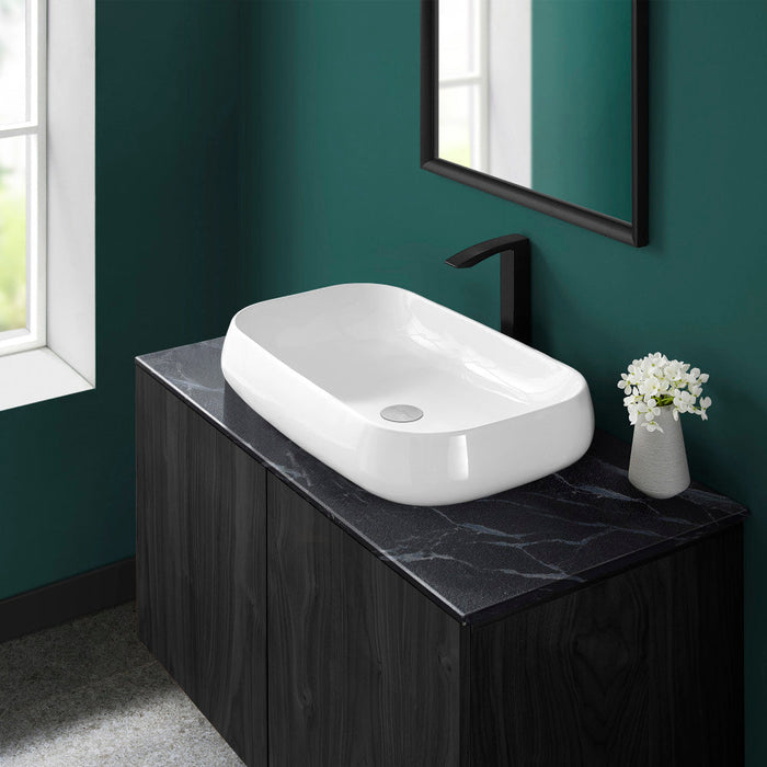 Swiss Madison Chateau 28 Rectangle Ceramic Vessel Sink - SM-VS275