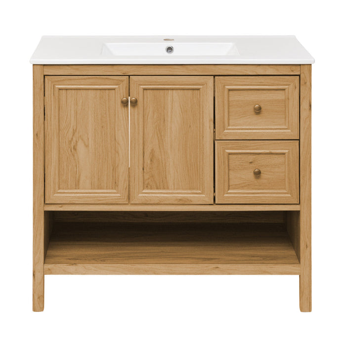 Swiss Madison Chateau 36" Bathroom Vanity in Natural Oak - SM-BV241