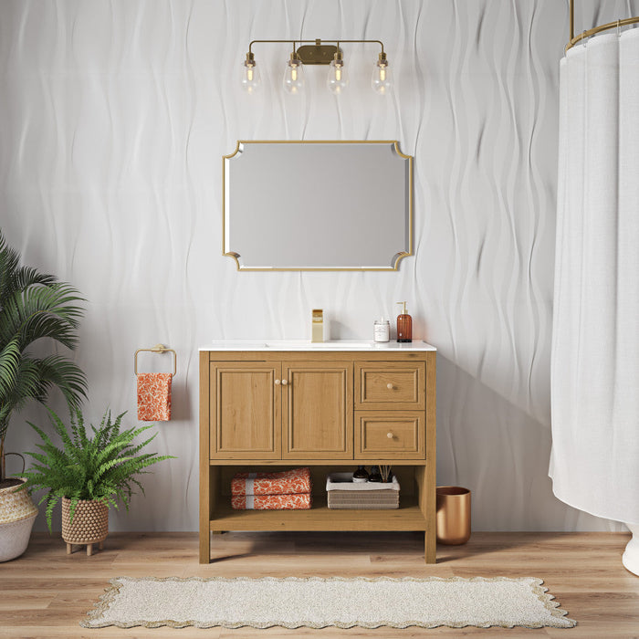 Swiss Madison Chateau 36" Bathroom Vanity in Natural Oak - SM-BV241