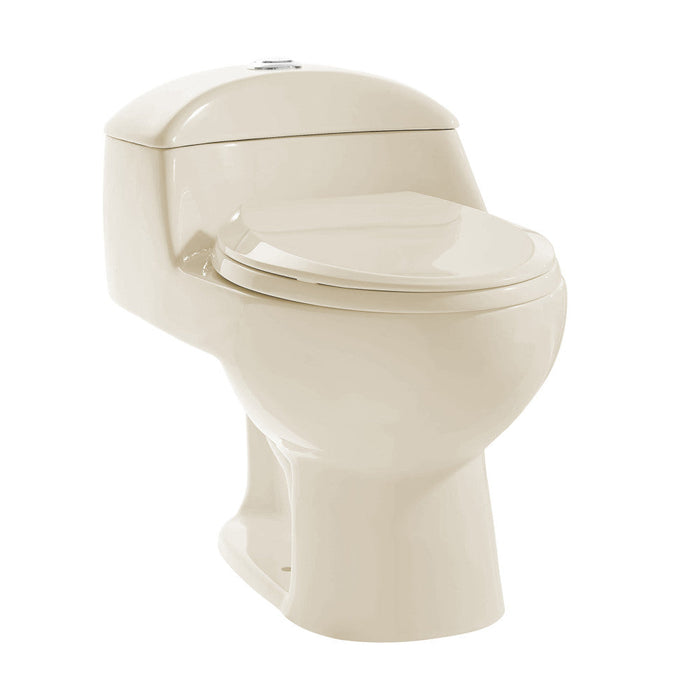 Swiss Madison Chateau One-Piece Elongated Dual-Flush Toilet in Bisque 1.1/1.6 gpf - SM-1T803BQ