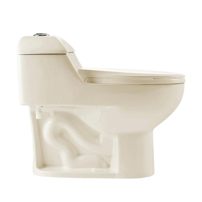 Swiss Madison Chateau One-Piece Elongated Dual-Flush Toilet in Bisque 1.1/1.6 gpf - SM-1T803BQ