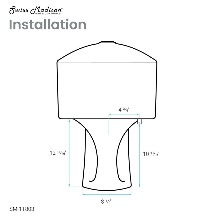 Swiss Madison Chateau One-Piece Elongated Toilet Dual-Flush 1.1/1.6 gpf - SM-1T803