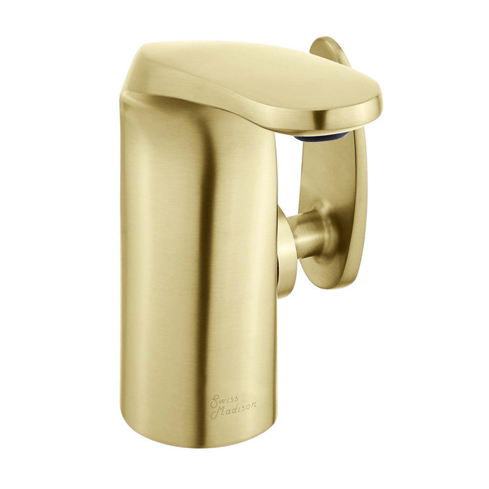 Swiss Madison Chateau Single Hole, Single-Handle, Bathroom Faucet in Brushed Gold - SM-BF00BG