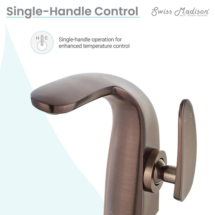 Swiss Madison Chateau Single Hole, Single-Handle, Bathroom Faucet in Oil Rubbed Bronze - SM-BF00OR