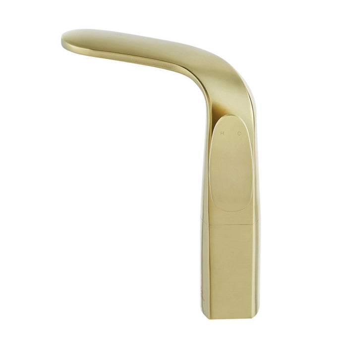 Swiss Madison Chateau Single Hole, Single-Handle, High Arc Bathroom Faucet in Brushed Gold - SM-BF01BG