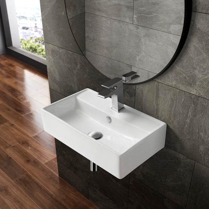 Swiss Madison Claire 22" Rectangle Wall-Mount Bathroom Sink - SM-WS318