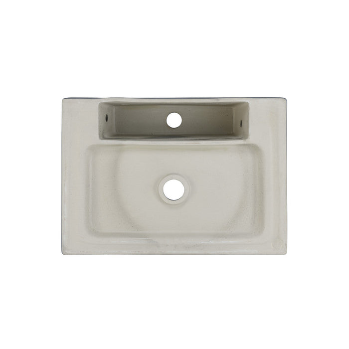 Swiss Madison Claire 20"  Rectangle Ceramic Vessel Sink in Matte Grey - SM-VS203ME