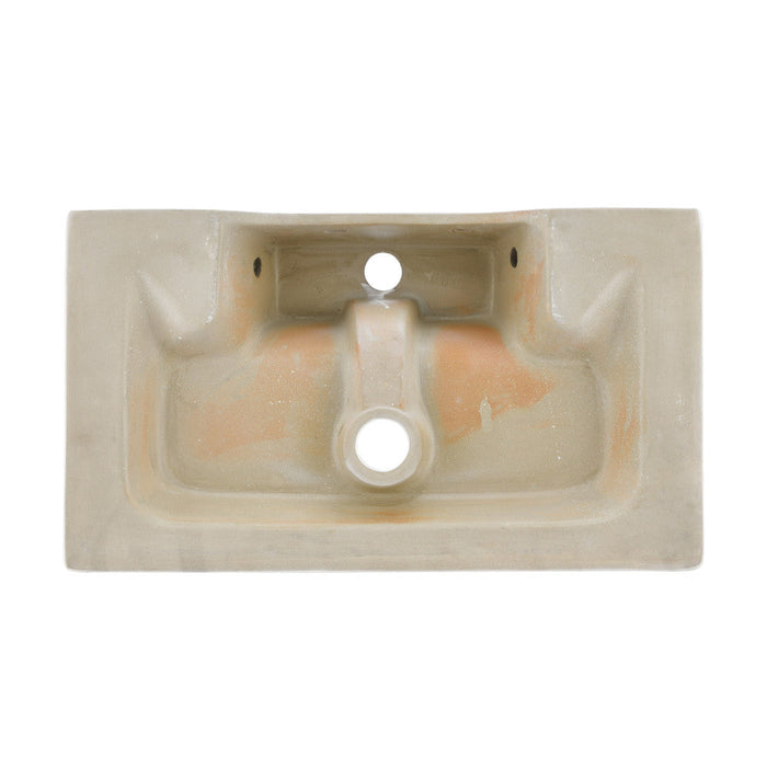 Swiss Madison Claire 22" Rectangle Wall-Mount Bathroom Sink in White Marble - SM-WS318W1