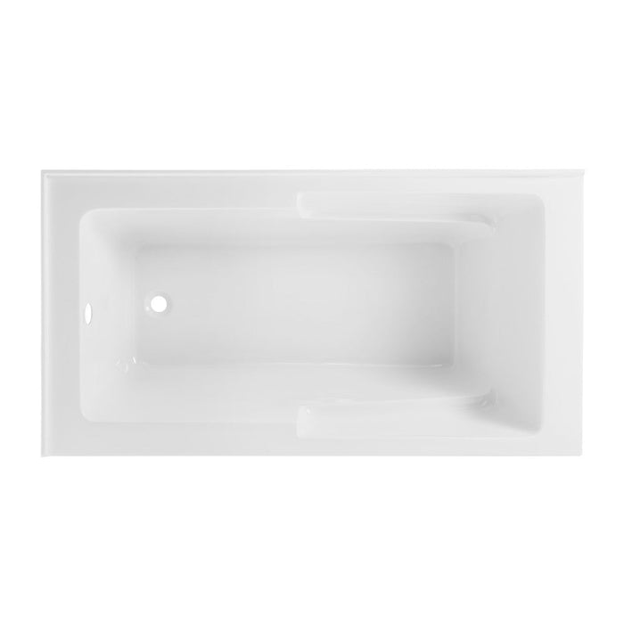 Swiss Madison Claire 60" x 32" Left-Hand Drain Drain Alcove Tub with Corner Apron - SM-AB570