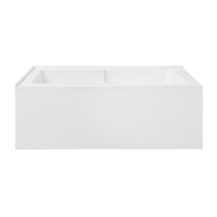 Swiss Madison Claire 60" x 32" Left-Hand Drain Drain Alcove Tub with Corner Apron - SM-AB570