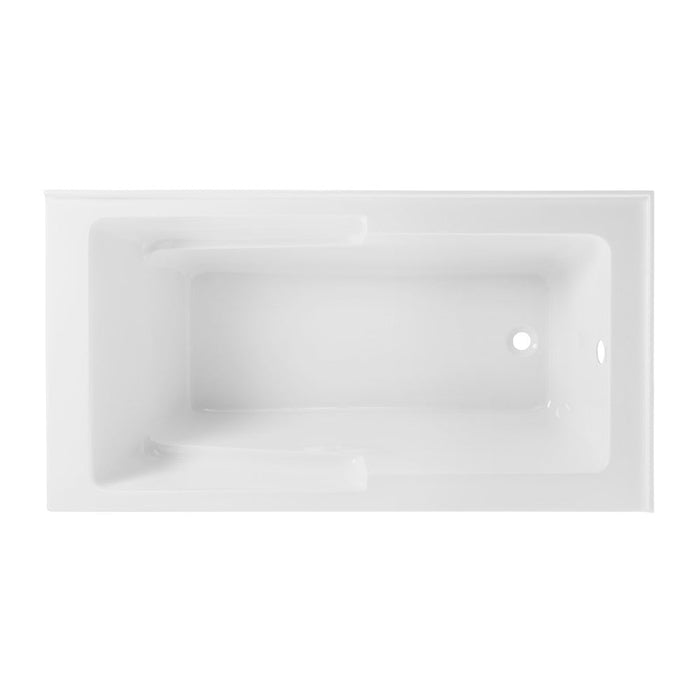 Swiss Madison Claire 60" x 32" Right-Hand Drain Drain Alcove Tub with Corner Apron - SM-AB571