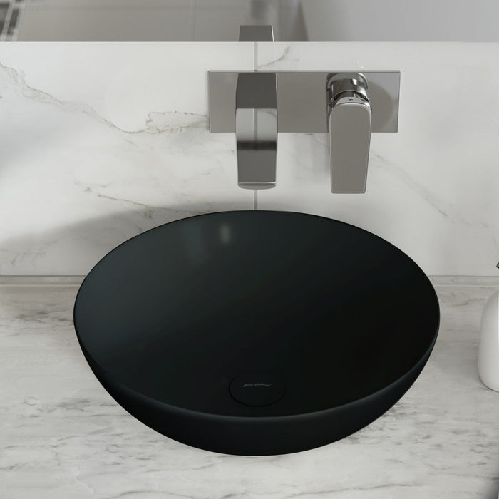 Swiss Madison Classe 16 Color Ceramic Sink in Matte Black - SM-VS241