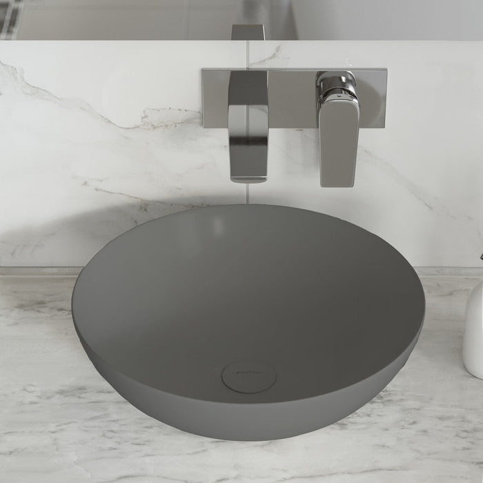 Swiss Madison Classe 16 Color Ceramic Sink in Matte Grey - SM-VS243