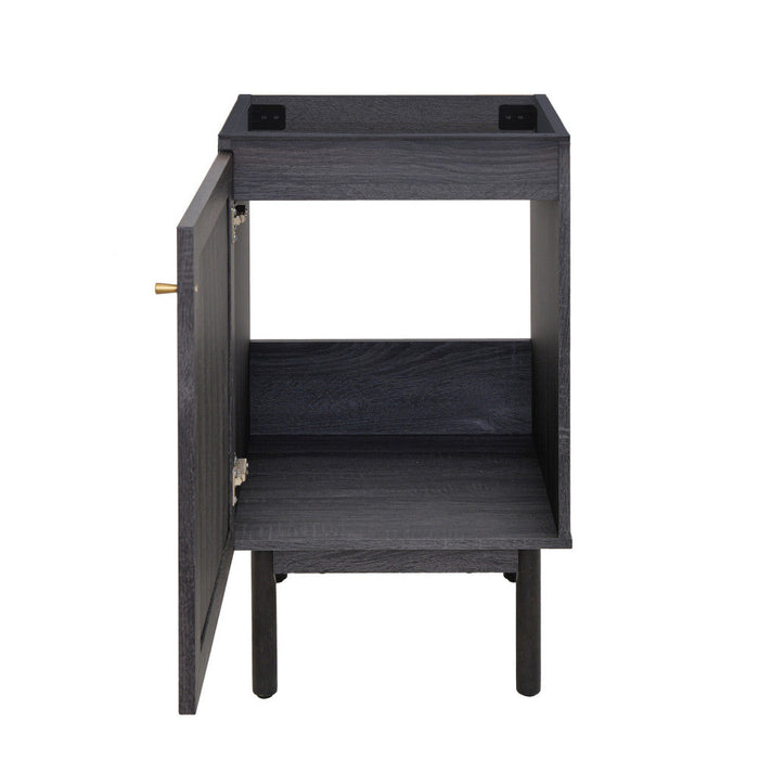 Swiss Madison Classe 18" Bathroom Vanity in Black Cabinet Only - SM-BV661B-C